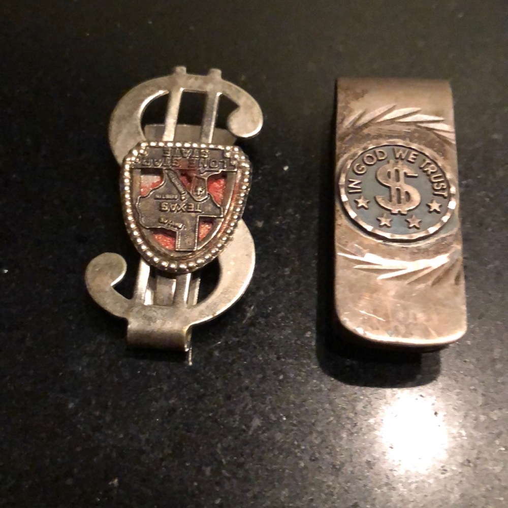 Vintage money clips.